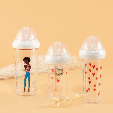 Avis Set de 3 biberons - Maman Afro et bébé by Soledad Le Biberon Français 1