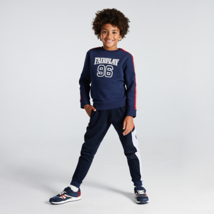 Avis Jogging sportswear en molleton bleu garçon OKAIDI 1