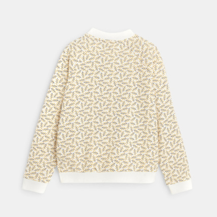 Avis Sweat-shirt zippé imprimé jaune fille OKAIDI 3