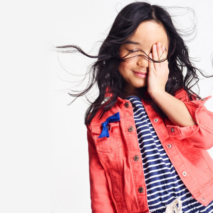 Avis Blouson en toile rouge fille OKAIDI 5
