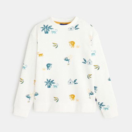 Avis Sweat-shirt imprimé blanc garçon OKAIDI 1
