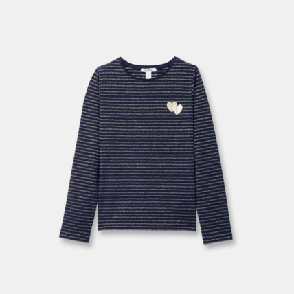 Avis T-shirt fantaisie bleu fille OKAIDI 1
