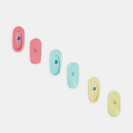Avis Socquettes invisibles à pois (lot de 3) rose fille OKAIDI 1