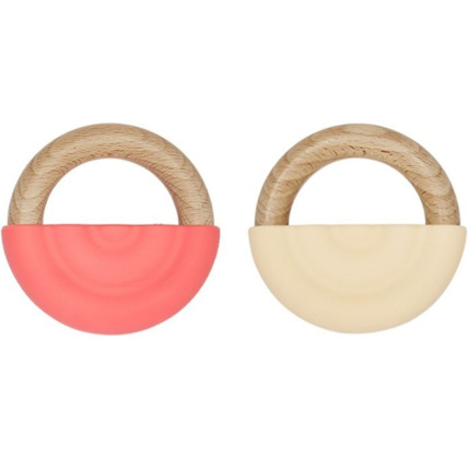Avis Lot de 2 anneaux de dentition Rainbow Cherry OY OY MINI 1