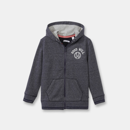 Avis Sweat-shirt à capuche bleu garçon OKAIDI 1