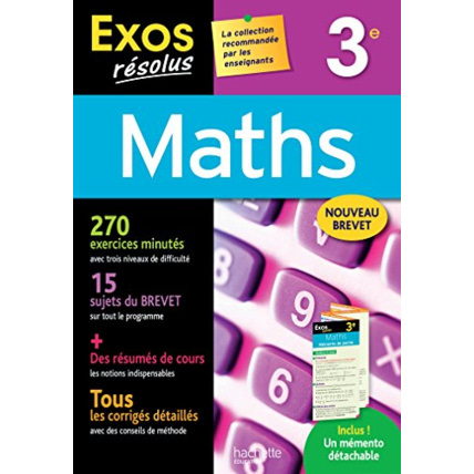 Avis Exos résolus - Maths 3e Hachette Éducation 1