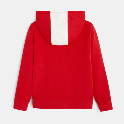 Avis Sweat-shirt à capuche sportswear rouge garçon OKAIDI 4