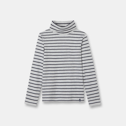 Avis T-shirt col roulé rayé gris garçon OKAIDI 1