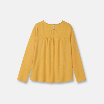 Avis T-shirt brodé jaune fille OKAIDI 2