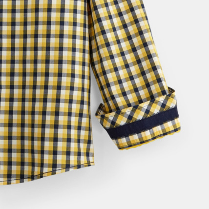 Avis Chemise à carreaux jaune garçon OKAIDI 3