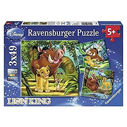 Avis Puzzle - Simba, Le Petit Roi - Le Roi Lion - 3x49 pièces RAVENSBURGER 1