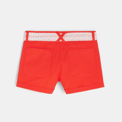 Avis Short imprimé ceinturé rouge fille OKAIDI 4