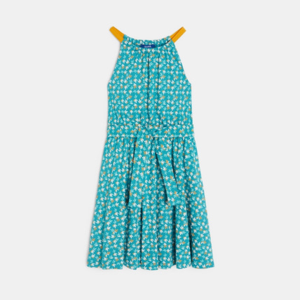 Avis Robe à bretelles imprimée bleue fille OKAIDI 1