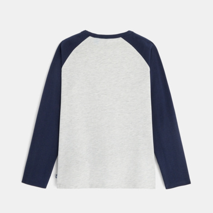 Avis T-shirt bicolore bleu garçon OKAIDI 3