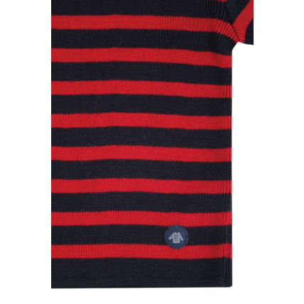 Avis Pull marin rayé "Fouesnant" Kids - Navire/Braise ARMOR-LUX 4