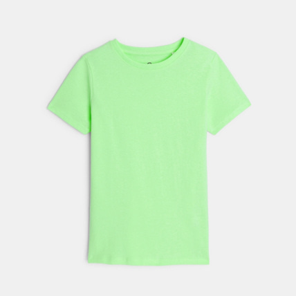 Avis T-shirt basique manches courtes vert garçon OKAIDI 1