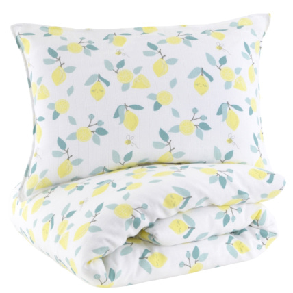 Avis Parure de lit bébé taie et housse de couette little crevette 5