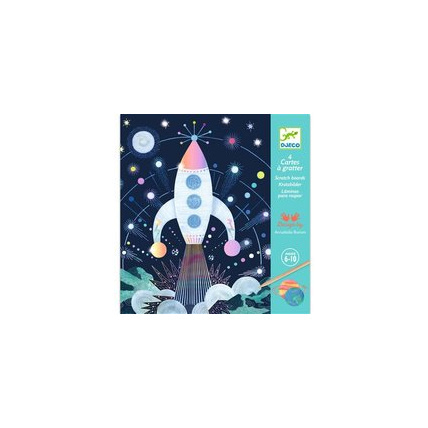 Avis Jeu créatif Cartes à gratter Mission cosmique DJECO 1