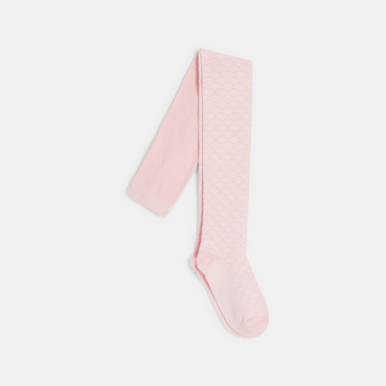 Avis Collant en tricot fantaisie roses fille OKAIDI 1