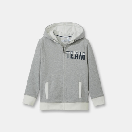 Avis Sweat-shirt à capuche gris garçon OKAIDI 1