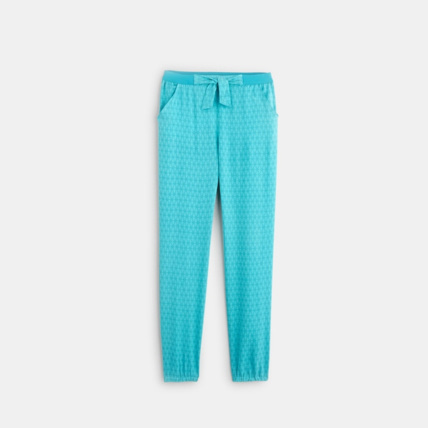 Avis Pantalon fluide imprimé turquoise fille OKAIDI 1