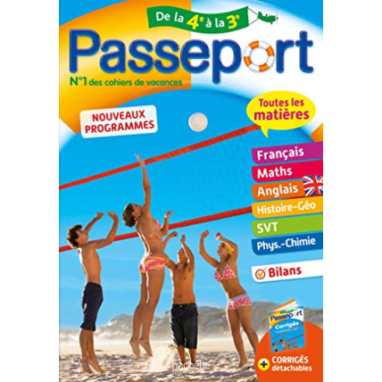 Avis Passeport - Toutes les matières de la 4e à la 3e - Cahier de vacances 2021 Hachette Éducation 1
