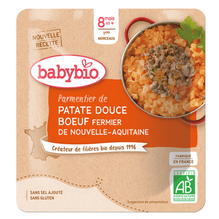 Avis Parmentier de Patate douce Boeuf fermier d'Aquitaine Babybio 1