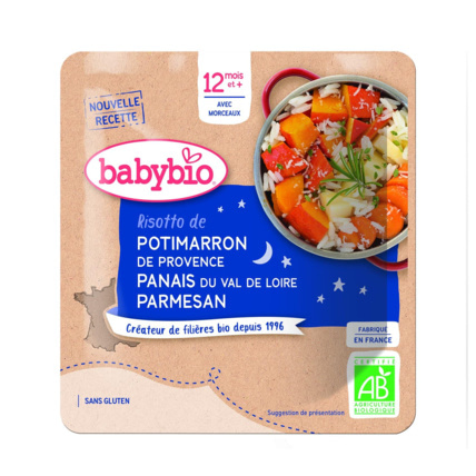 Avis Bonne Nuit Risotto de Potimarron de Provence Panais Parmesan Babybio 1