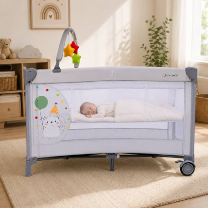 Avis Lit parapluie double hauteur complet hérisson Duo ASALVO 3
