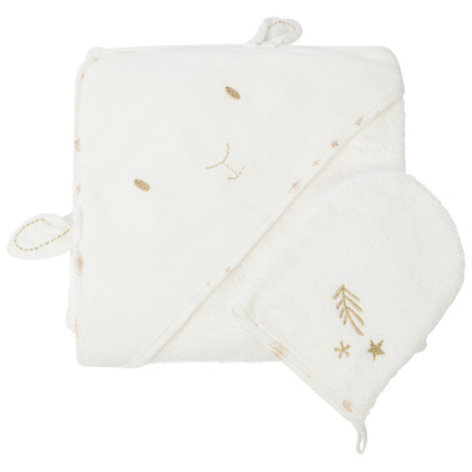 Avis Cape de bain et gant de toilette Hiver magique Prémaman 1