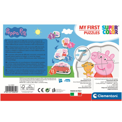 Avis Puzzle Peppa Pig - 1x3 + 1x6 + 1x9 + 1x12 pièces Clementoni 3