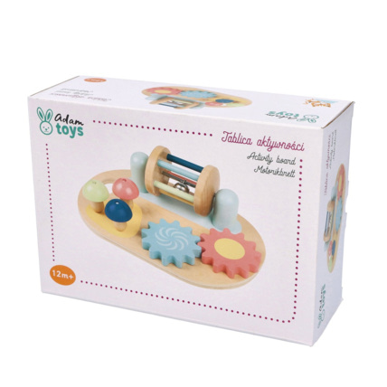Avis Mini tableau d'activités Montessori busy board en bois pour bébé JOY  AdamToys 5