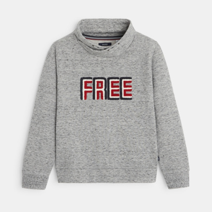 Avis Sweat-shirt à col twisté gris garçon OKAIDI 1