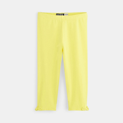 Avis Leggings courts jaune fille OKAIDI 1