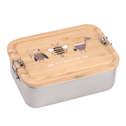 Avis Boîte à goûter en inox et bambou LÄSSIG 6