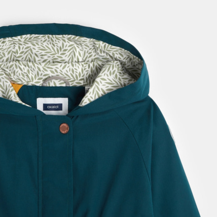 Avis Parka déperlante à capuche vert fille OKAIDI 4