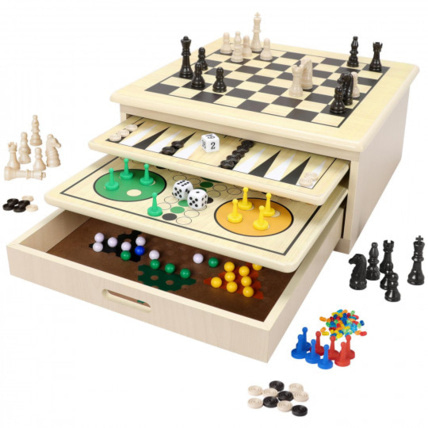 Avis Coffret de jeux en bois CARREFOUR WOODEN 1