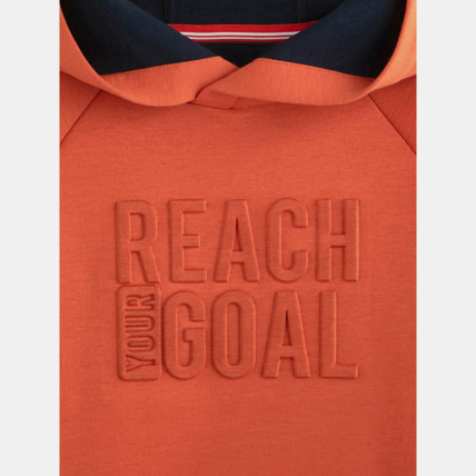 Avis Sweat à capuche orange garçon OKAIDI 3