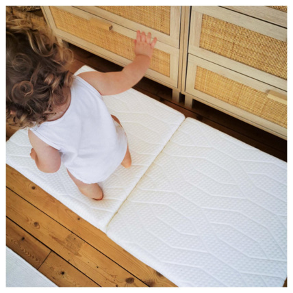 Avis Matelas bébé pliant 2 parties Zen déhoussable - 60x120cm CANDIDE 7