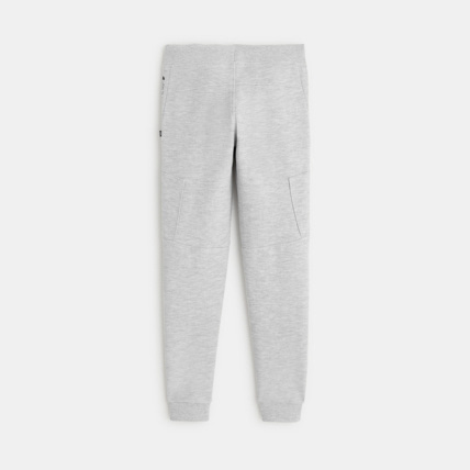 Avis Pantalon de jogging molleton poches zippées gris garçon OKAIDI 3