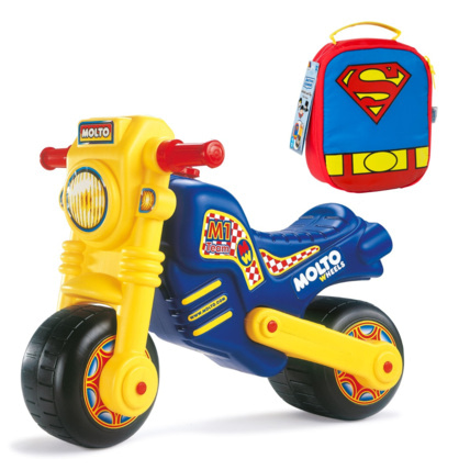 Avis Petite moto Cross + sac à dos Superman MOLTO 1