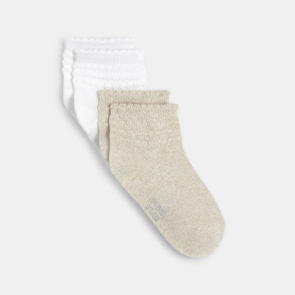 Avis Socquettes fantaisie (lot de 2) jaune fille OKAIDI 1