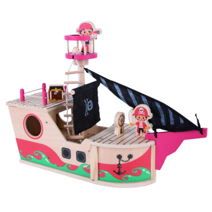 Avis Jouet bois Bateau pirate en bois CARREFOUR WOODEN 1