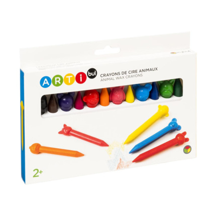 Avis 12 crayons de cire animaux Oxybul 1