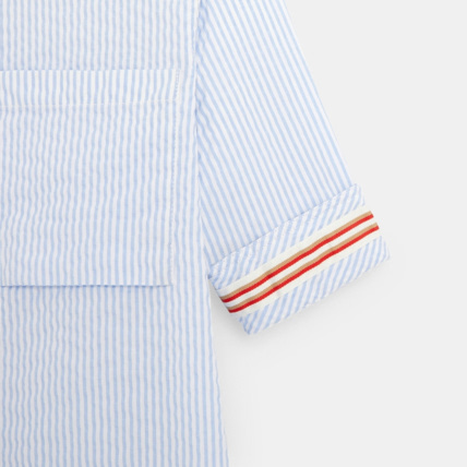 Avis Chemise rayée bleue garçon OKAIDI 3