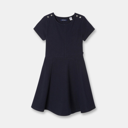 Avis Robe évasée unie bleue fille OKAIDI 1