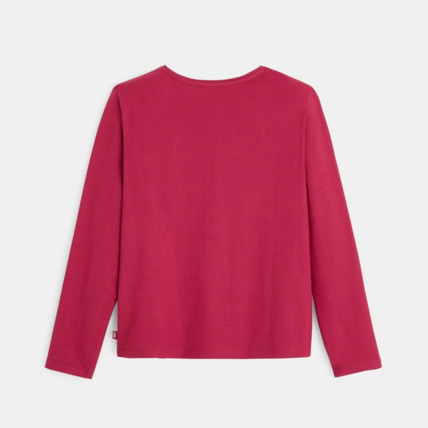 Avis T-shirt à motif en sequins rose fille OKAIDI 3
