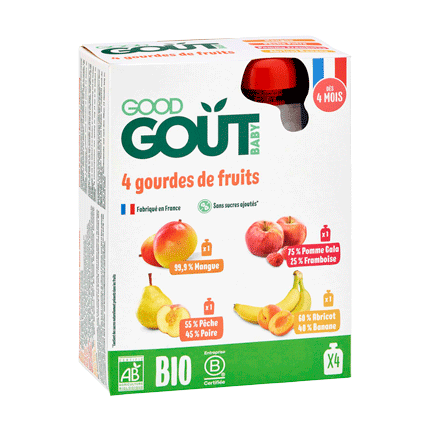 Avis Purée de Fruits Bio Mon - Pack Fruits Variés Good Goût 1