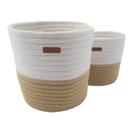 Avis Lot de 2 paniers de rangement Honey Moon DOMIVA 1