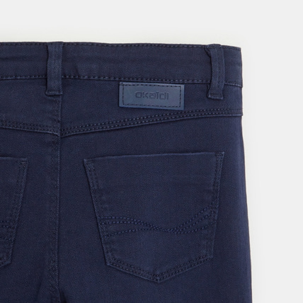 Avis Pantalon skinny en toile stretch bleu fille OKAIDI 3